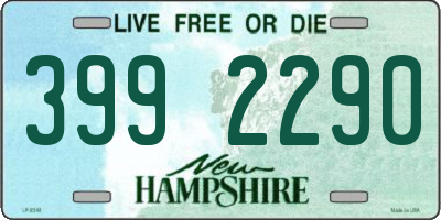 NH license plate 3992290