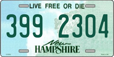 NH license plate 3992304