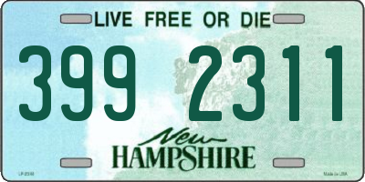 NH license plate 3992311