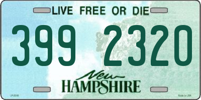 NH license plate 3992320