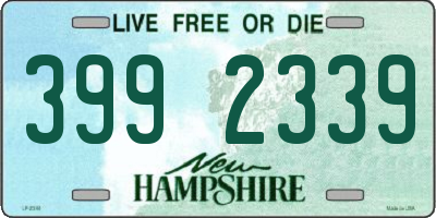 NH license plate 3992339