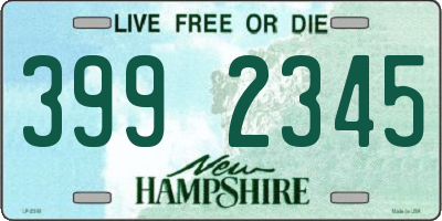 NH license plate 3992345