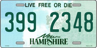 NH license plate 3992348