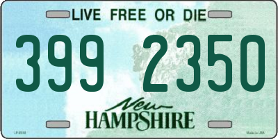 NH license plate 3992350