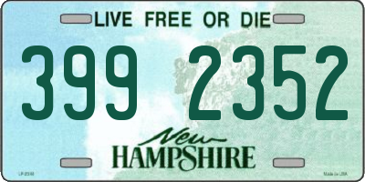 NH license plate 3992352