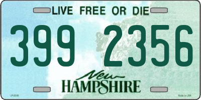 NH license plate 3992356