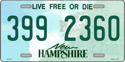 NH license plate 3992360