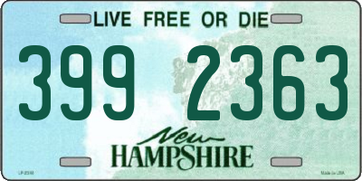 NH license plate 3992363