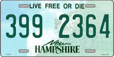 NH license plate 3992364