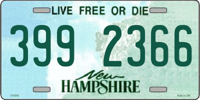 NH license plate 3992366