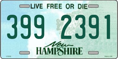 NH license plate 3992391