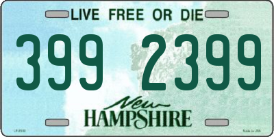 NH license plate 3992399