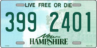 NH license plate 3992401