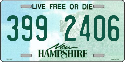 NH license plate 3992406