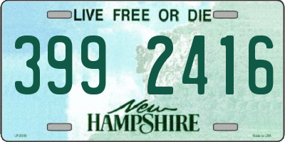 NH license plate 3992416