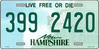 NH license plate 3992420