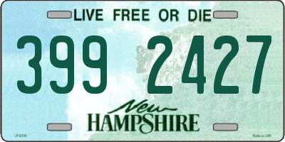 NH license plate 3992427