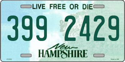 NH license plate 3992429