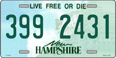 NH license plate 3992431