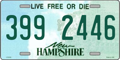 NH license plate 3992446