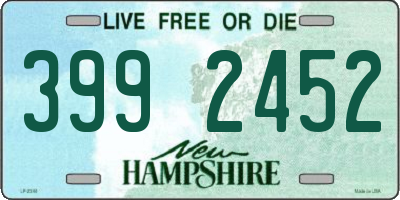 NH license plate 3992452
