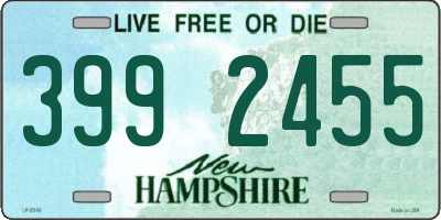 NH license plate 3992455