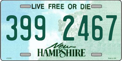 NH license plate 3992467