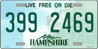 NH license plate 3992469