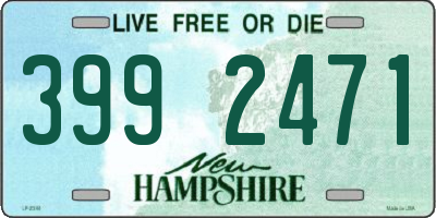 NH license plate 3992471