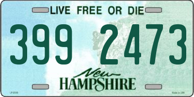 NH license plate 3992473