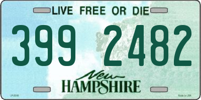 NH license plate 3992482