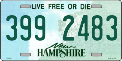 NH license plate 3992483