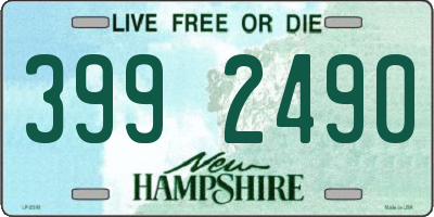 NH license plate 3992490