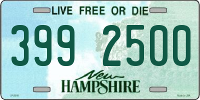 NH license plate 3992500