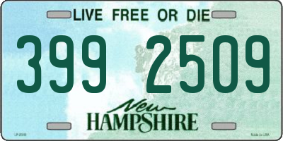 NH license plate 3992509