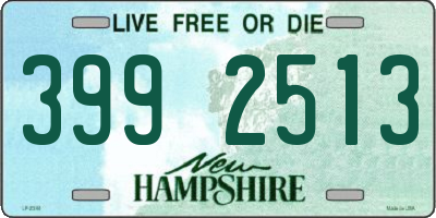 NH license plate 3992513