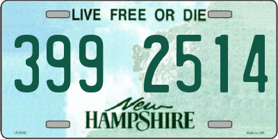 NH license plate 3992514