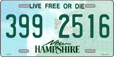 NH license plate 3992516