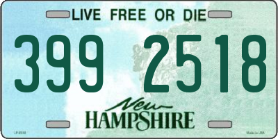 NH license plate 3992518