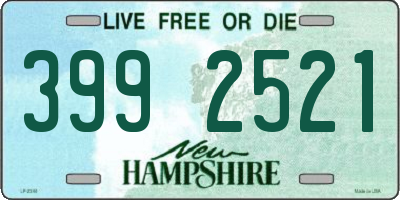 NH license plate 3992521