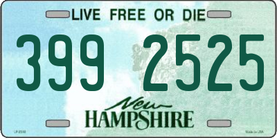 NH license plate 3992525