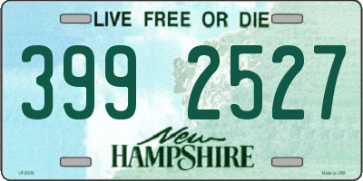 NH license plate 3992527