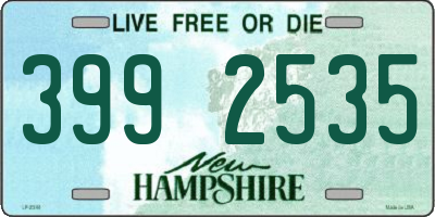 NH license plate 3992535