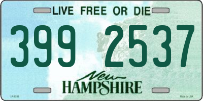 NH license plate 3992537