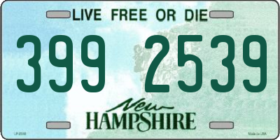 NH license plate 3992539