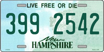 NH license plate 3992542