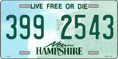 NH license plate 3992543