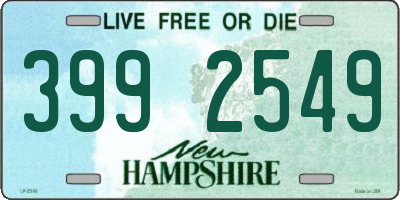 NH license plate 3992549