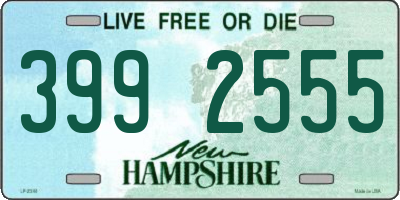 NH license plate 3992555