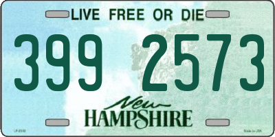 NH license plate 3992573